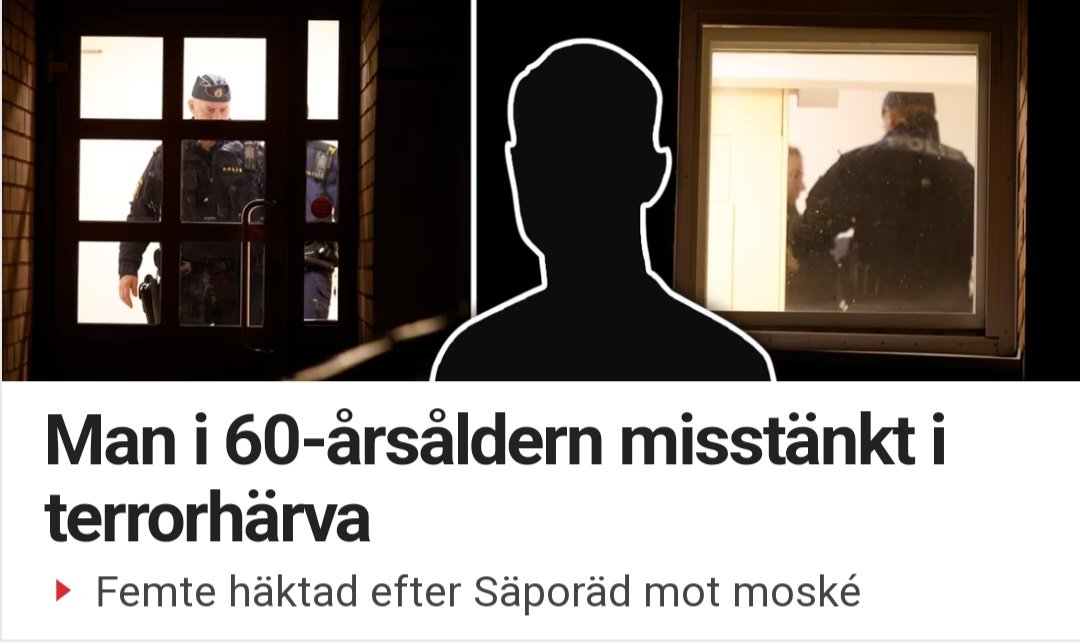 Tänk att det fortfarande finns svenskar som tror att moskeer är islams motsvarighet till våra kyrkor. Moskeer är sambandscentraler för terrorister och islamister, det är dit man går för att radikaliseras.