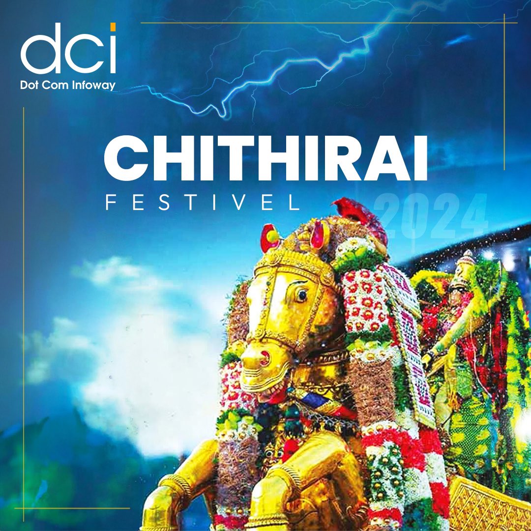 Wishing everyone a joyous and vibrant Chithirai Festival from the Dot Com Infoway team! 

 #Madurai #ChithiraiAlagar #Festival #BrideOfMadurai #Tradition #Culture