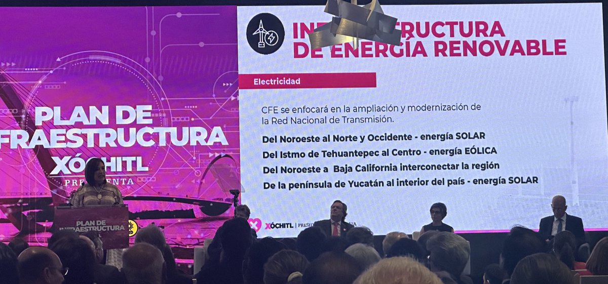 vicfc7's tweet photo. Hoy @XochitlGalvez propuso en su plan de infraestructura estas obras importantes para el desarrollo del sector eléctrico y se los explico aquí rapidito y por qué convienen y son necesarias. https://t.co/F4cWYiysyw
