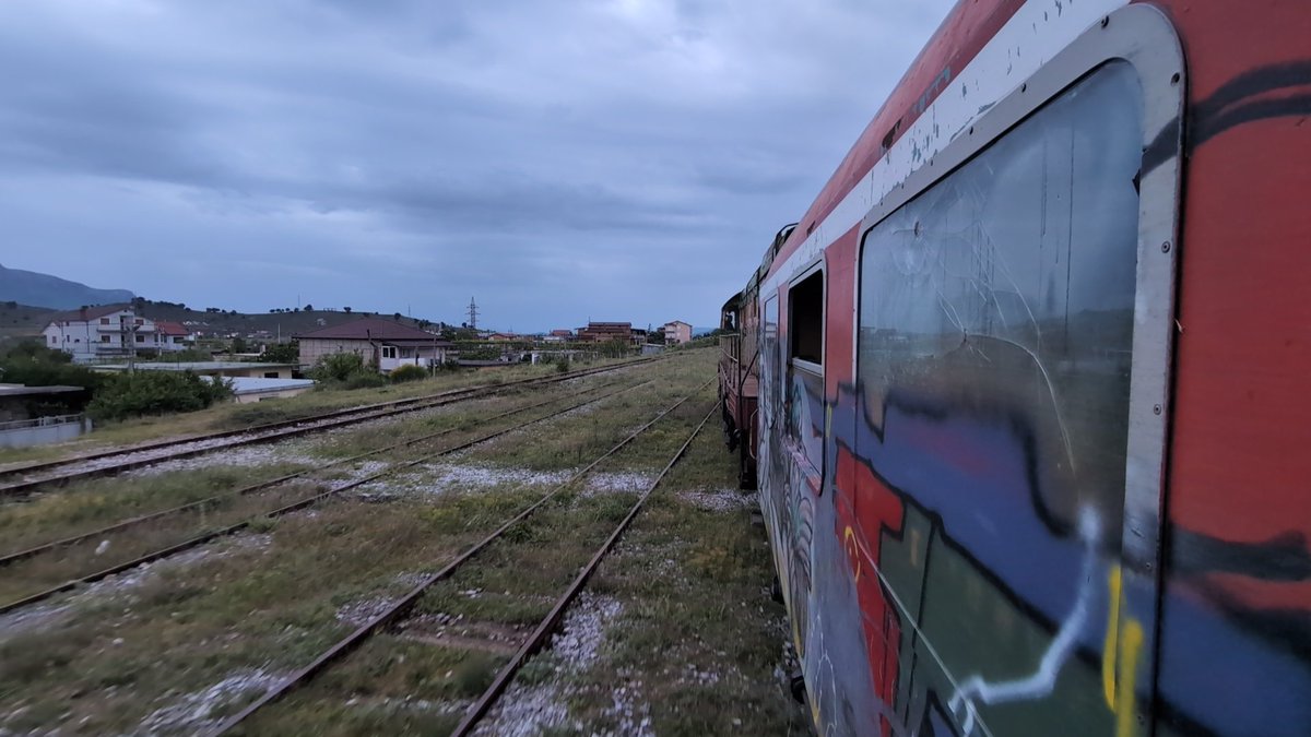 T669. 1044 to Laç from #shkoder #lac #albania #albaniarailway