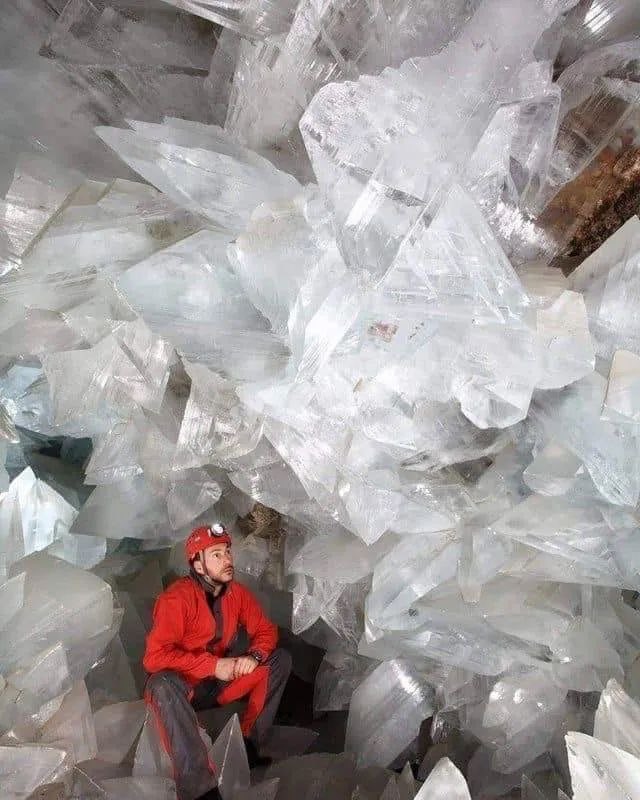 This selenite crystal cave was only discovered 20 years ago outside Pulpi, Spain beneath a silver mine. At 160ft deep it was determined that this egg shaped cavern was actually one of the largest geodes known to exist.