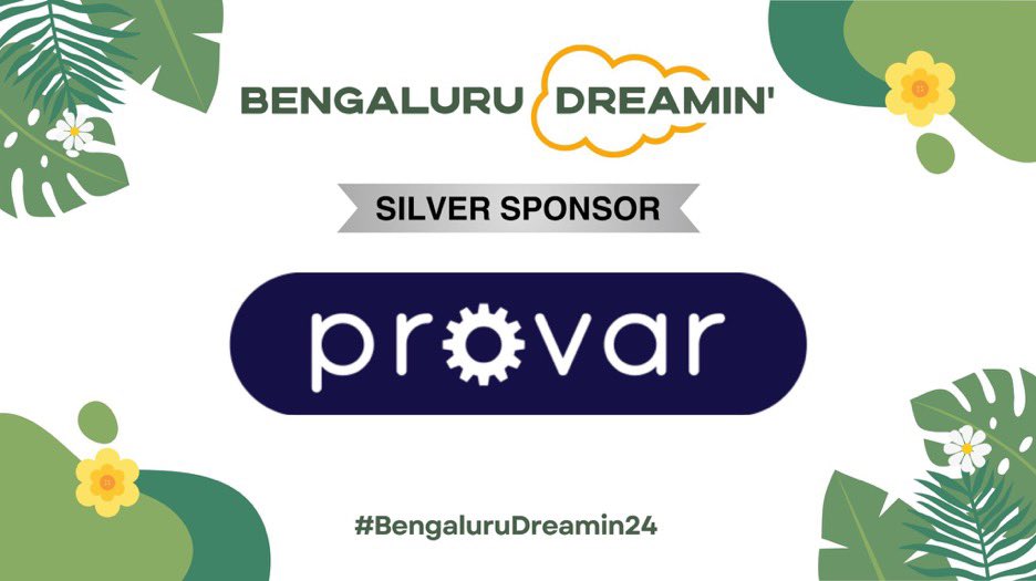 A huge shoutout to Provar for sponsoring our Bengaluru Dreamin' Conference 🤩 Are you also looking to be a sponsor at Bengaluru Dreamin' ? Please fill the form👇🏻 lnkd.in/d7zvZ9Q7 More details👇🏻 linkedin.com/posts/bengalur… #BengaluruDreamin24 #Salesforce #Provar #Sponsor