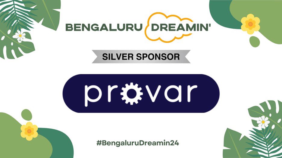 BnglrDreamin's tweet photo. A huge shoutout to Provar for sponsoring our Bengaluru Dreamin' Conference 🤩
Are you also looking to be a sponsor at Bengaluru Dreamin' ? Please fill the form👇🏻
https://t.co/88jhrxXKmx
More details👇🏻
https://t.co/dNhfXMfrfK
#BengaluruDreamin24 #Salesforce #Provar #Sponsor https://t.co/MYI9eWen1A