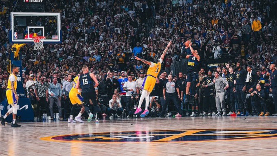 This photo of Jamal’s game-winner is too cold 🥶

📷: <a href="/nuggets/">Denver Nuggets</a>