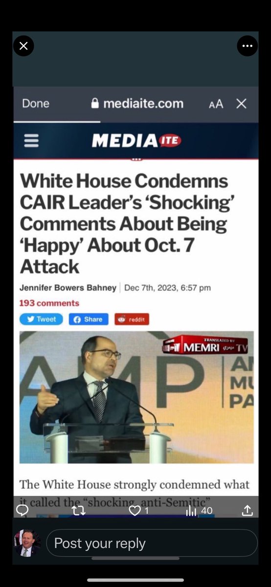 How about a failure to protect your own child from blatant antisemitism, Israel-hatred, and terror-simping courtesy of CAIR who were happy about 10/7?