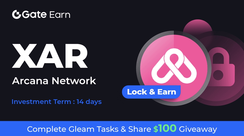 GIVEAWAY - 1,660 $XAR!
📢 Join Now: gleam.io/CWJID/gateearn…

🟢 Follow @GateEarn & @arcananetwork
🟢 RT and Like this post
🟢 Join our TG: t.me/gateio_GateEar…
🟢 🔐 HODL $XAR: gate.io/hodl?pid=2415
➡️ Details: gate.io/article/36112

#GateEarn #Giveaway $btc