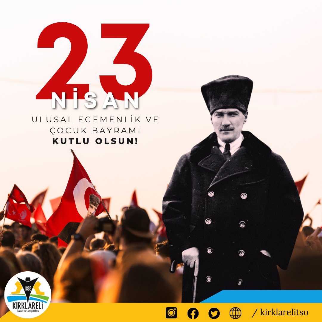 23 Nisan, egemenliğin millet iradesine bırakıldığı ve Türk Milleti'nin bağımsızlığını tüm dünyaya haykırdığı, Türk Tarihi'nin önemli dönüm noktalarından birisidir. '23 Nisan Ulusal Egemenlik ve Çocuk Bayramı'mız kutlu olsun. @SonerILIK @HakkOzsan