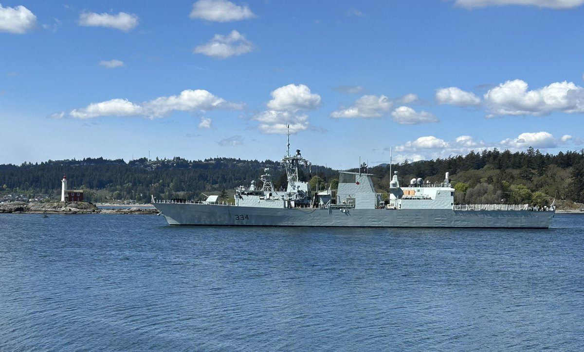 Great to see HMCS REGINA back at sea after an extended docking work period. It takes a lot of coordination and effort between the crew, maintenance facility, and training organizations to take a ship from dry dock to sailing. BZ and enjoy the Task Group Exercise. Floreat Regina