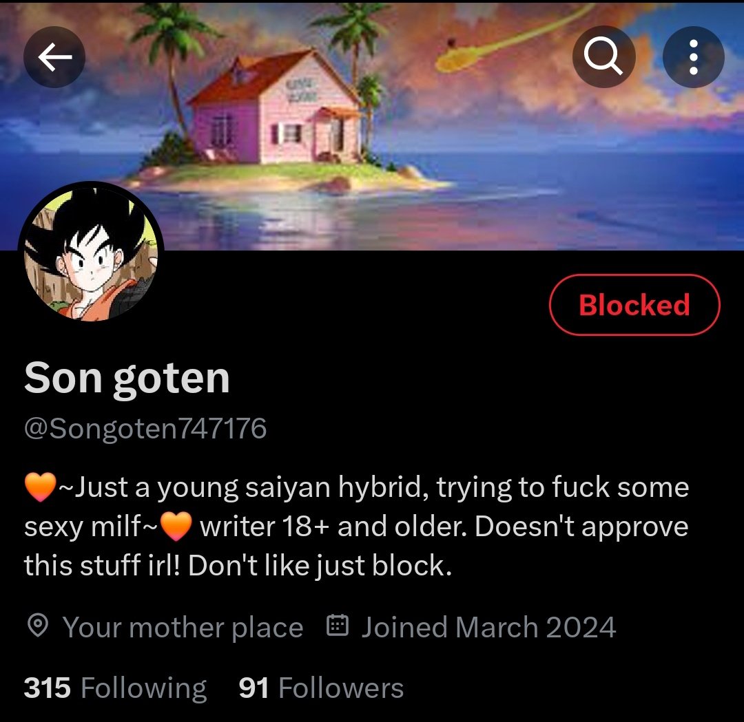 @/Songoten747176 

<< This is honestly so disgusting, I want to give this person a Final Flash point blank. >>