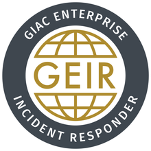 xme's tweet photo. Happy to get a new one! "GIAC Enterprise Incident Responder" #GEIR https://t.co/sqqyjcPNwr