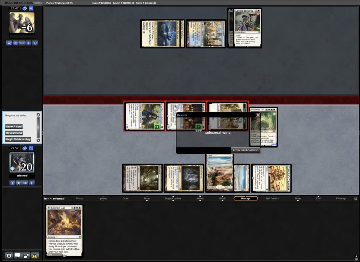 selesneal's tweet photo. With Pioneer season starting up again, I revisited one of my favorite decks from the past, with a bit of a twist, in today's Challenge! Inspired by @thief_of_crowns's recent Modern result, I gave the Collector's Cage package a spin in Pioneer Humans to a 5-2 finish! https://t.co/UJEPcEReUo