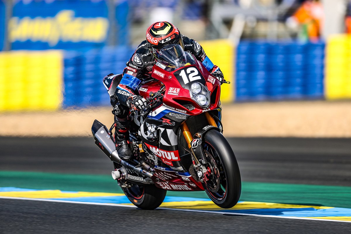 suzukicojpmotor's tweet photo. 【世界耐久選手権 第1戦 ル・マン24時間耐久レース】
ヨシムラ SERT Motul　開幕戦ル・マン24時間耐久レースを勝利で飾る。
https://t.co/X8ohvjpqTC
＃スズキ #世界耐久選手権 #ル・マン24時間耐久レース #ヨシムラSERTMotul https://t.co/s8XqM4nm3N