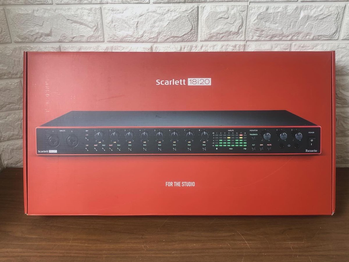 WONDER_WALL1106's tweet image. ForcusriteのUSBインターフェイス「Scarlett 18i20(gen.3)」の極上中古品が入荷✨
デジタル含めて18入力20出力が可能。宅録の強い味方になりますよ👌お安くご提供、お急ぎを！
#forcusrite #usbインターフェイス #宅録