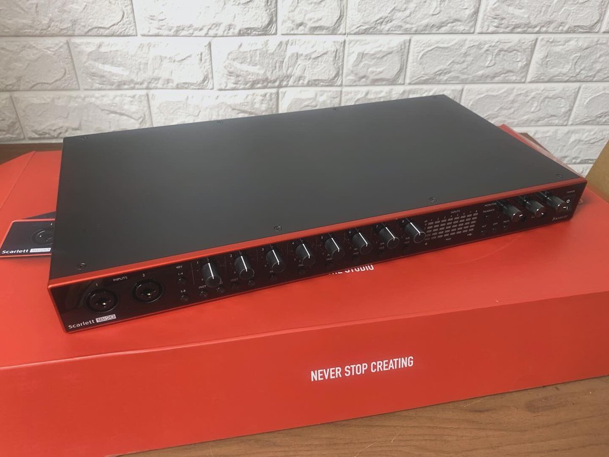 WONDER_WALL1106's tweet image. ForcusriteのUSBインターフェイス「Scarlett 18i20(gen.3)」の極上中古品が入荷✨
デジタル含めて18入力20出力が可能。宅録の強い味方になりますよ👌お安くご提供、お急ぎを！
#forcusrite #usbインターフェイス #宅録