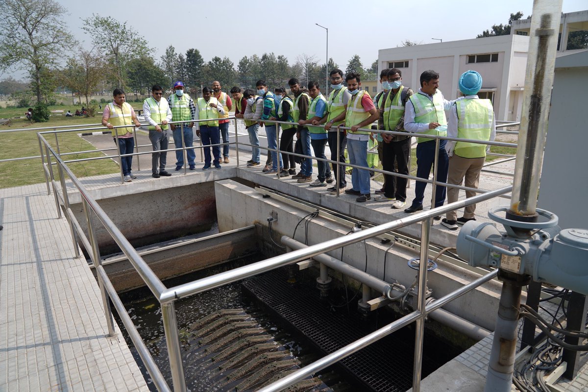 A visit to the Dhanas Sewage Treatment Plant was arranged for engineering students from Panjab University and Punjab Engineering College, aiming to educate them on water conservation.