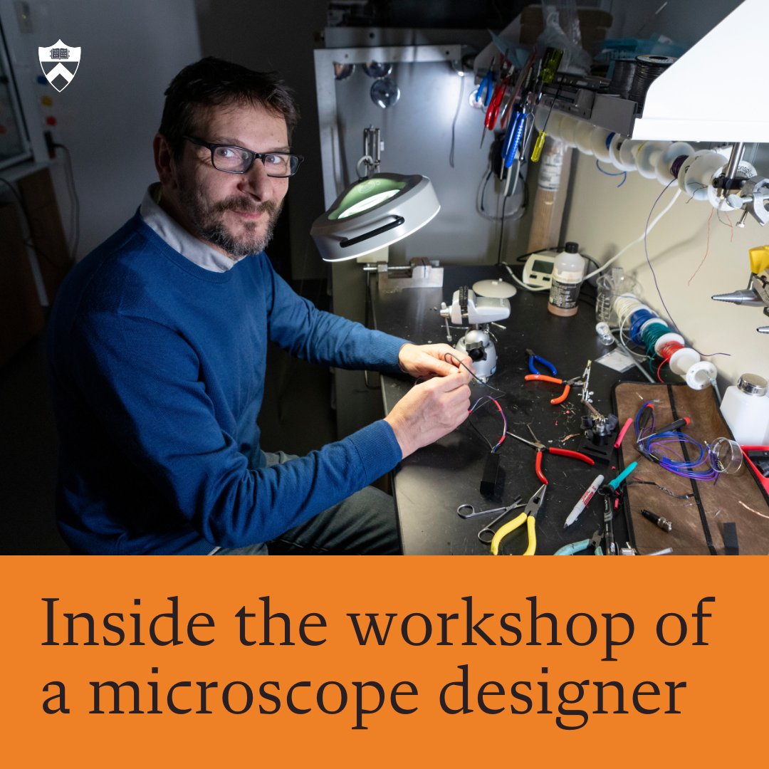 'Microscopy comes in thousands of different flavors, and each has specific needs and preferences.' — @brangwynnelab To fit these needs, Stéphan Thiberge assembles novel microscopes with tiny tools and computer-assisted design software: bit.ly/3Pfvi5C