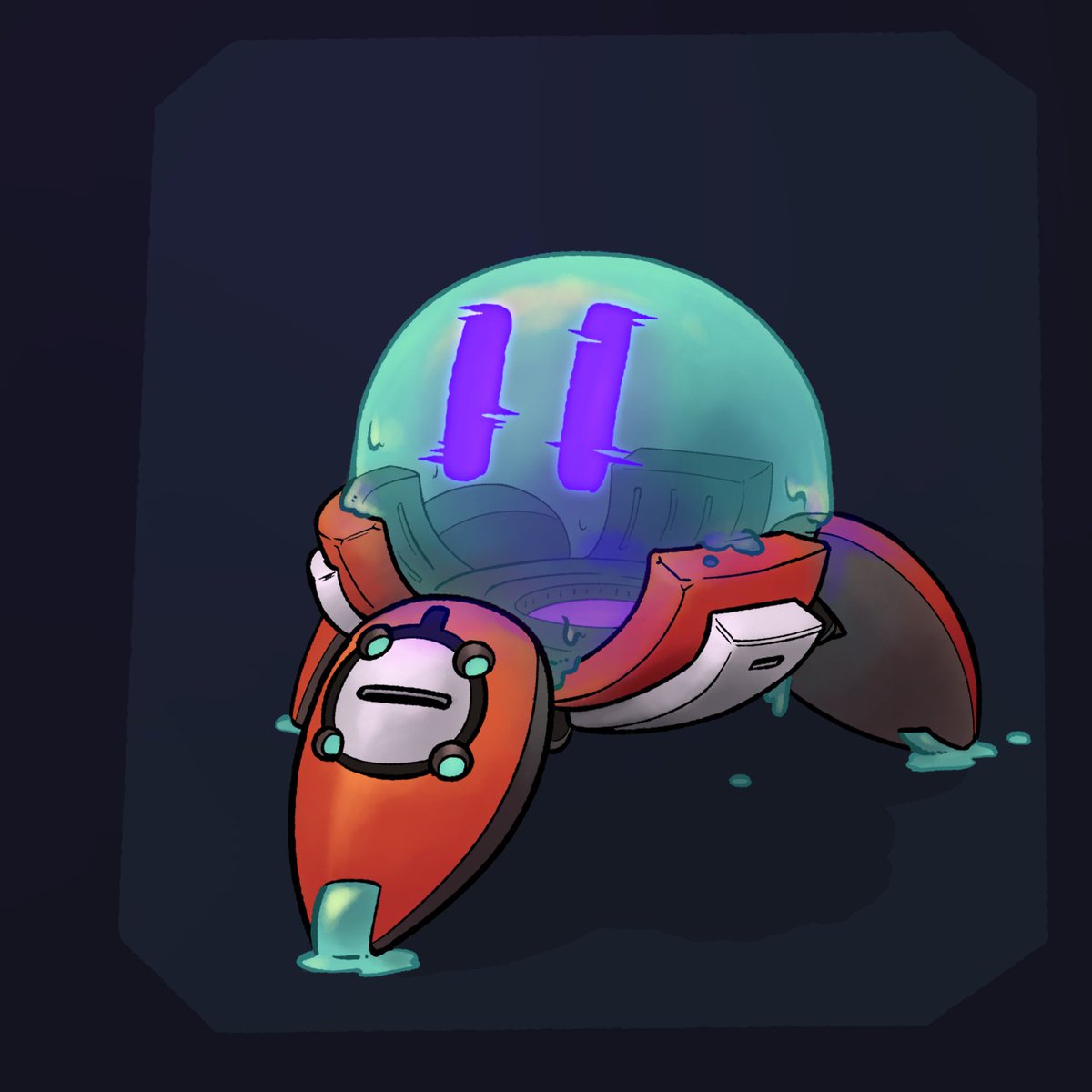 ThePixelHat's tweet photo. something a bit simpler this week
little mechanical slime monster https://t.co/iMpC7GgIhP