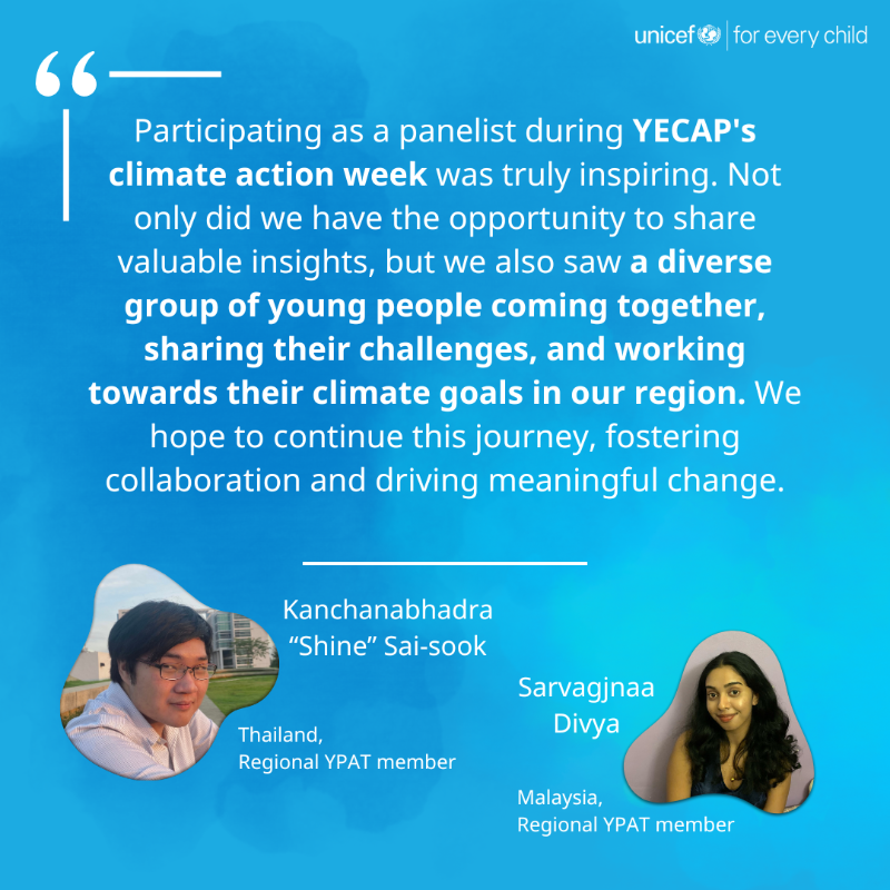 The climate is changing, and so should we! 🌎 During YECAP’s Climate Action Week, young people are coming together and developing their role in climate action to change our future for the better. 🌱 #YCAW2024 #YPATforChange @YECAP_AP