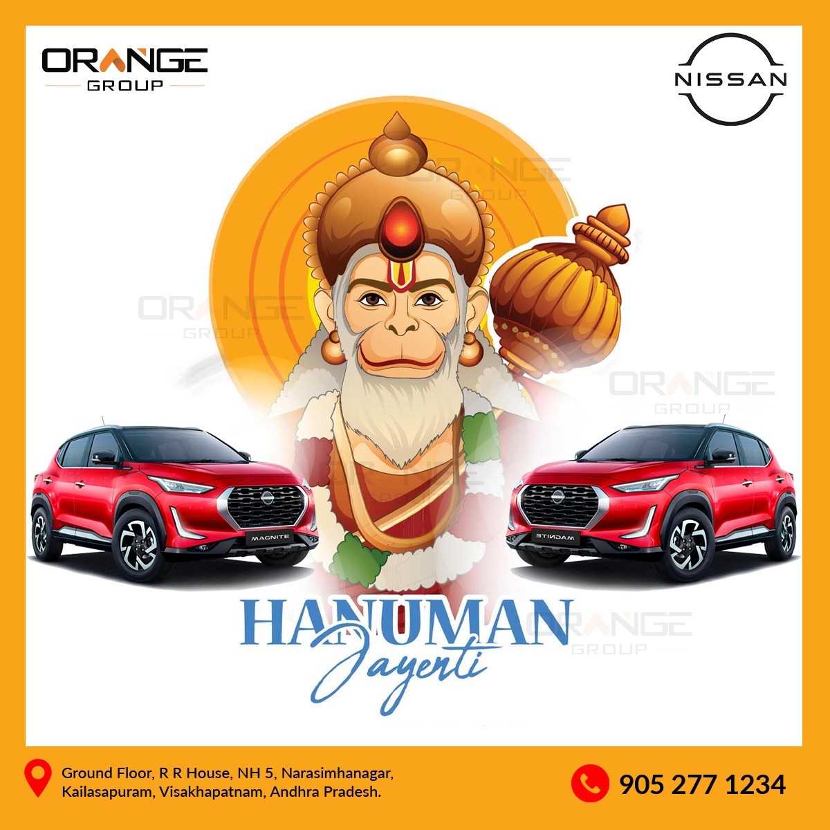 #OrangeNissan #Nissan #nissangtr #openingsoon #bookingsopennow #NissanUrvan #NissanAltima #vizagcityofdestiny #vizagcity #hanumanji #hanumanjayanti2024 #jaibajrangbali