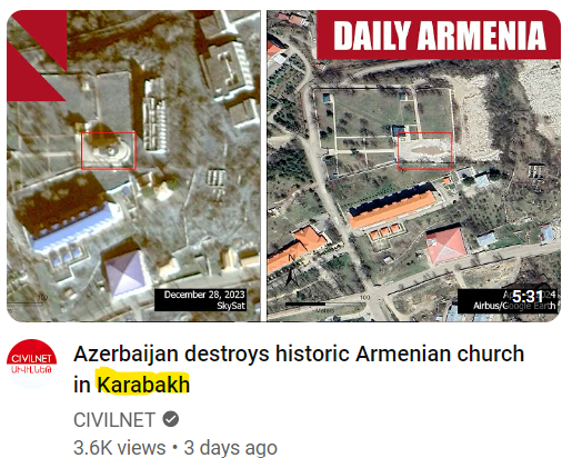 This is part of the reason why #Armenians couldn't convince the world that #Artsakh is Armenian. When they themselves use the enemy's name for Baku's false claims, it serves Azerbaijan's propaganda. It was never 'Karabakh'. It was never 'Khankendi', but Armenians helped it be so.