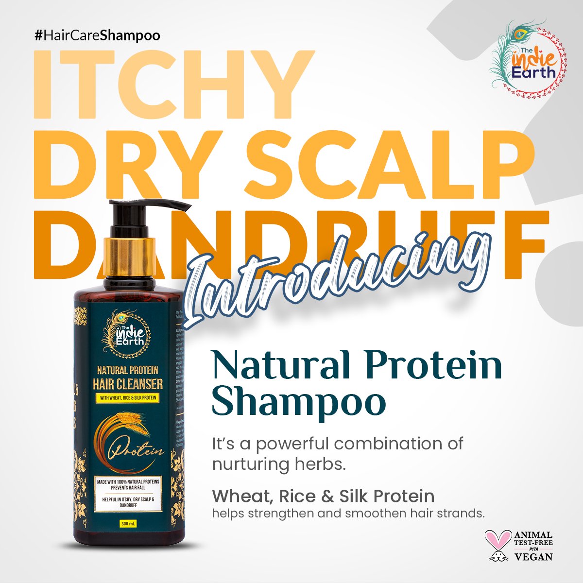 😍 Shop Now: bit.ly/3N1YEk6

🎯 #TheIndieEarth Natural Protein Hair Cleanser is a powerful combination of 🌿 nurturing herbs that add up to the immunity of hair while making them strong, thick, and beautiful looking.

#hairprotein #hairshampoo #proteinshampoo