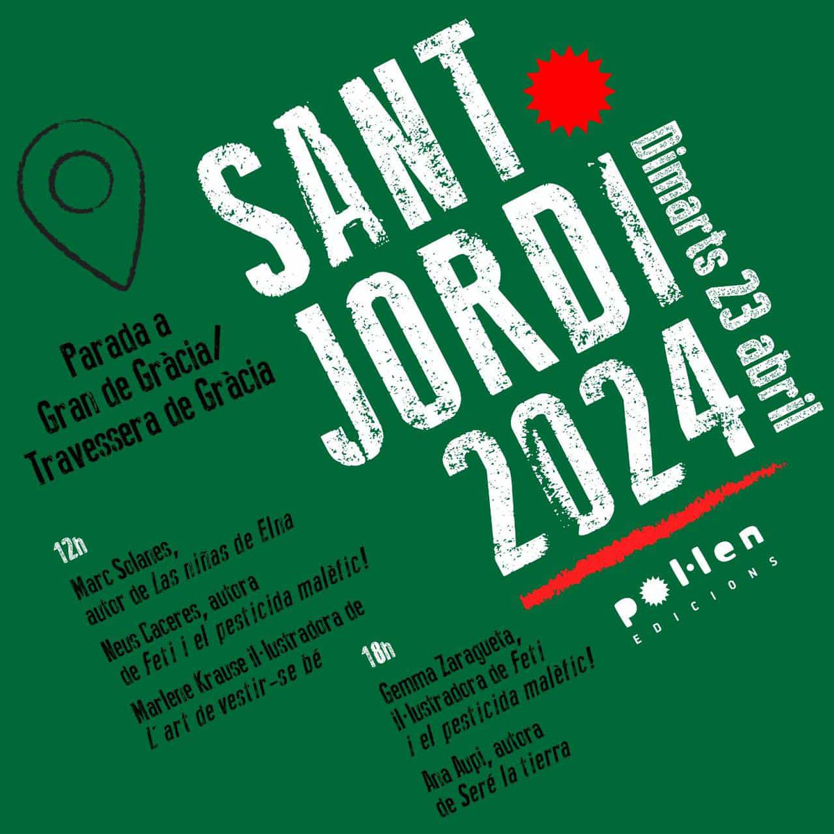 #SantJordi2024 @pol_lenedicions @ecoedicio_cat @LaPolitja_ @coopstreball @XES_cat