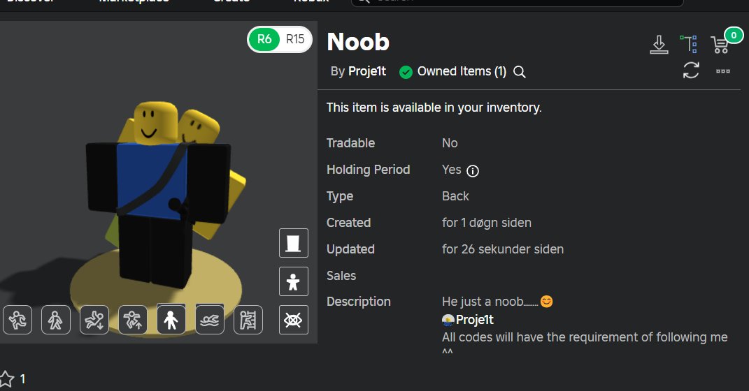 Last free UGC from me for about 10+ days or so
(except troll ones with 1 stock 🧌)

Follow me on Roblox for a chance to get one
roblox.com/users/268981939

#FreeUgc #RobloxUGC