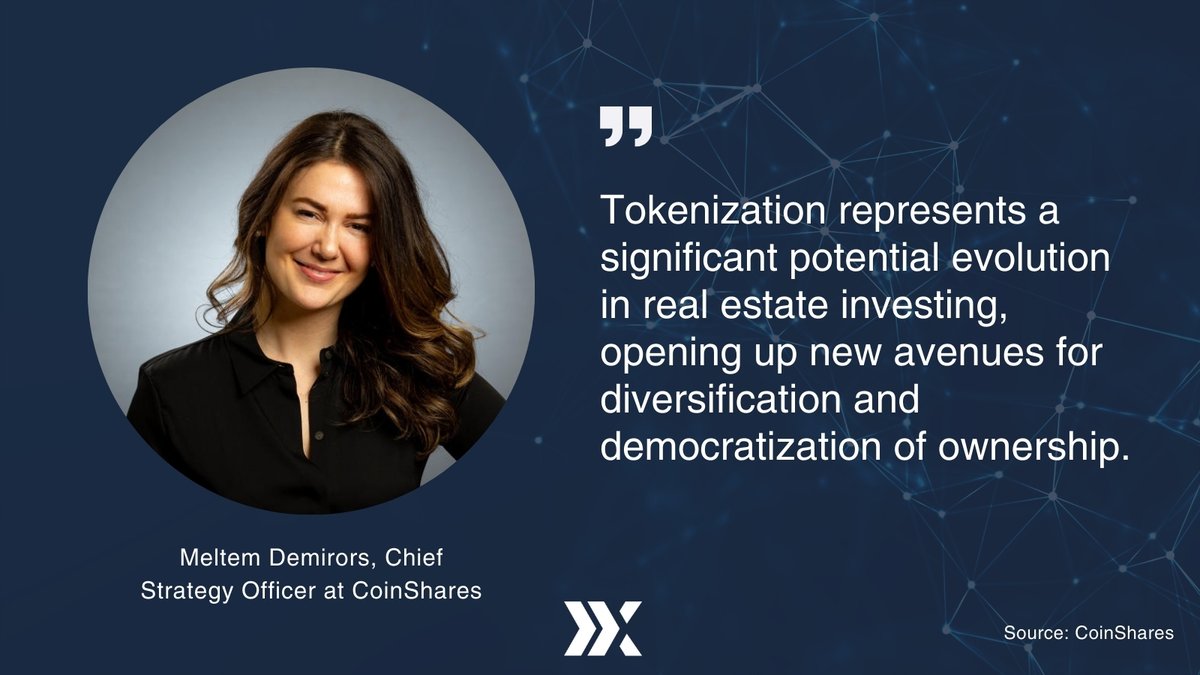 Tokenization is reshaping real estate! 🚀 Meltem Demirors of @CoinSharesCo voices how this evolution could democratize investment and diversify opportunities. 

#realestateinvestment #Tokenization
