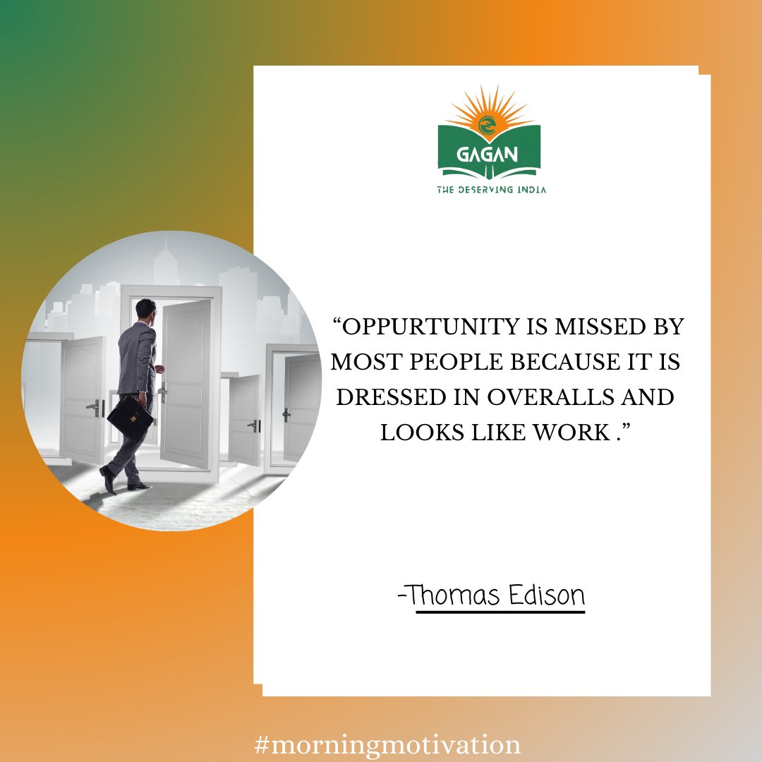 Your daily dose of motivation is here. Follow us for more!

#ThomasEdison #thomasedisonquotes #iasmotivation #upsc #morningmotivation #exammotivation #upscexam #upscmotivation #iasofficer #ipsofficer #gagantdi #aspirants #GaganTheDeservingIndia