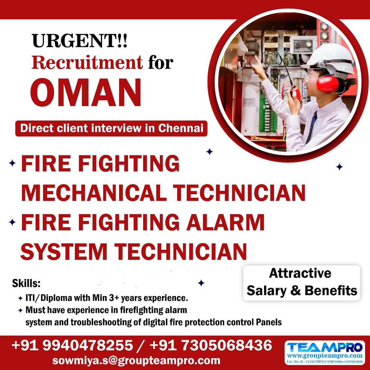 #urgentrecruitment #omanjobs #omanjobseekers #firefighting #firealarmsystem #technician #immediatejoiners #directinterview #SHORTLSITINGUNDERPROGRESS