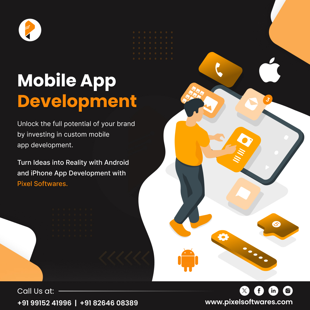 Transform Your Brand with #CustomMobileAppDevelopment from Pixel Softwares. Android and iPhone App Solutions Available. Contact Us Today!

#webdesign #webdesignservices #phpdevelopment #mobileappdevelopment #customsoftwaredevelopment #mobileappdevelopment #phpdevelopment