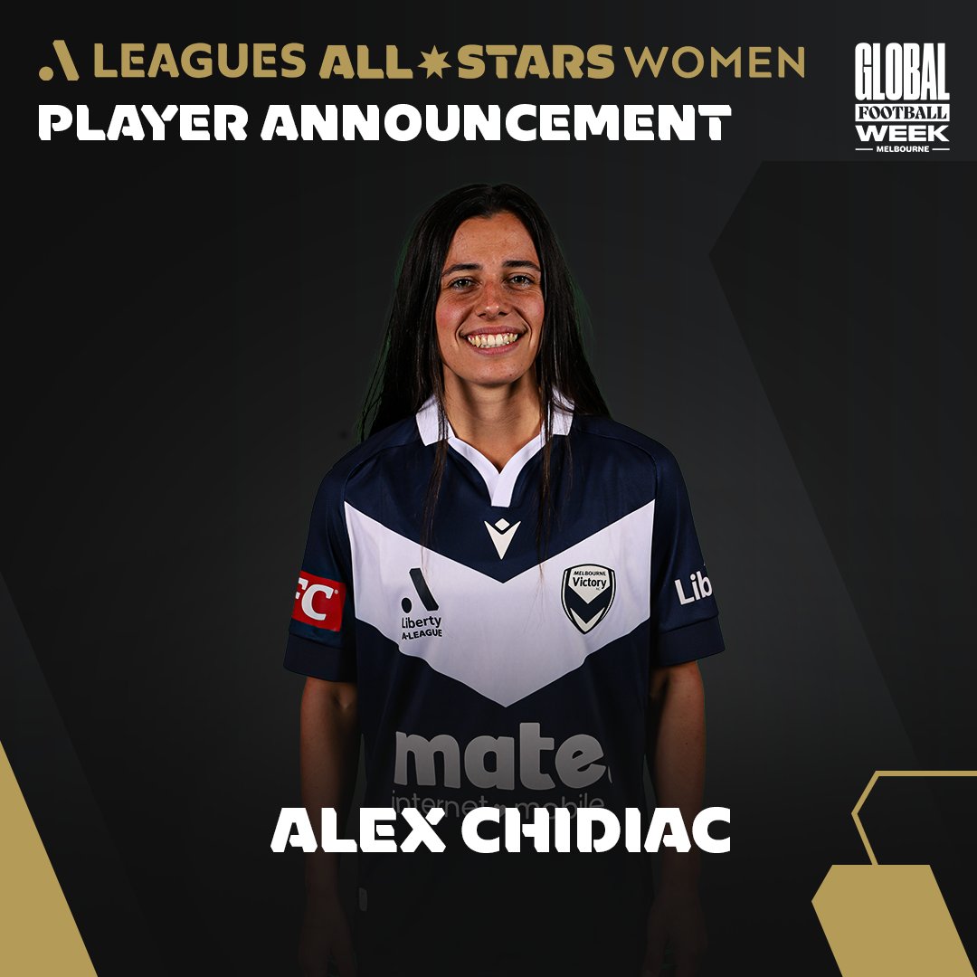 Ninja A-League (@aleaguewomen) on Twitter photo CHIDS IS AN ALL STAR! 🎊
<a href="/TheMatildas/">CommBank Matildas</a> & <a href="/gomvfc/">Melbourne Victory</a> fan favourite Alex Chidiac is locked in to play against <a href="/ArsenalWFC/">Arsenal Women</a> on May 24.
🎟️ Get your tickets now: bit.ly/4a2ftaF
Full details: bit.ly/3w5GoUg
#ALAllStars CHIDS IS AN ALL STAR! 🎊
<a href="/TheMatildas/">CommBank Matildas</a> & <a href="/gomvfc/">Melbourne Victory</a> fan favourite Alex Chidiac is locked in to play against <a href="/ArsenalWFC/">Arsenal Women</a> on May 24.
🎟️ Get your tickets now: bit.ly/4a2ftaF
Full details: bit.ly/3w5GoUg
#ALAllStars