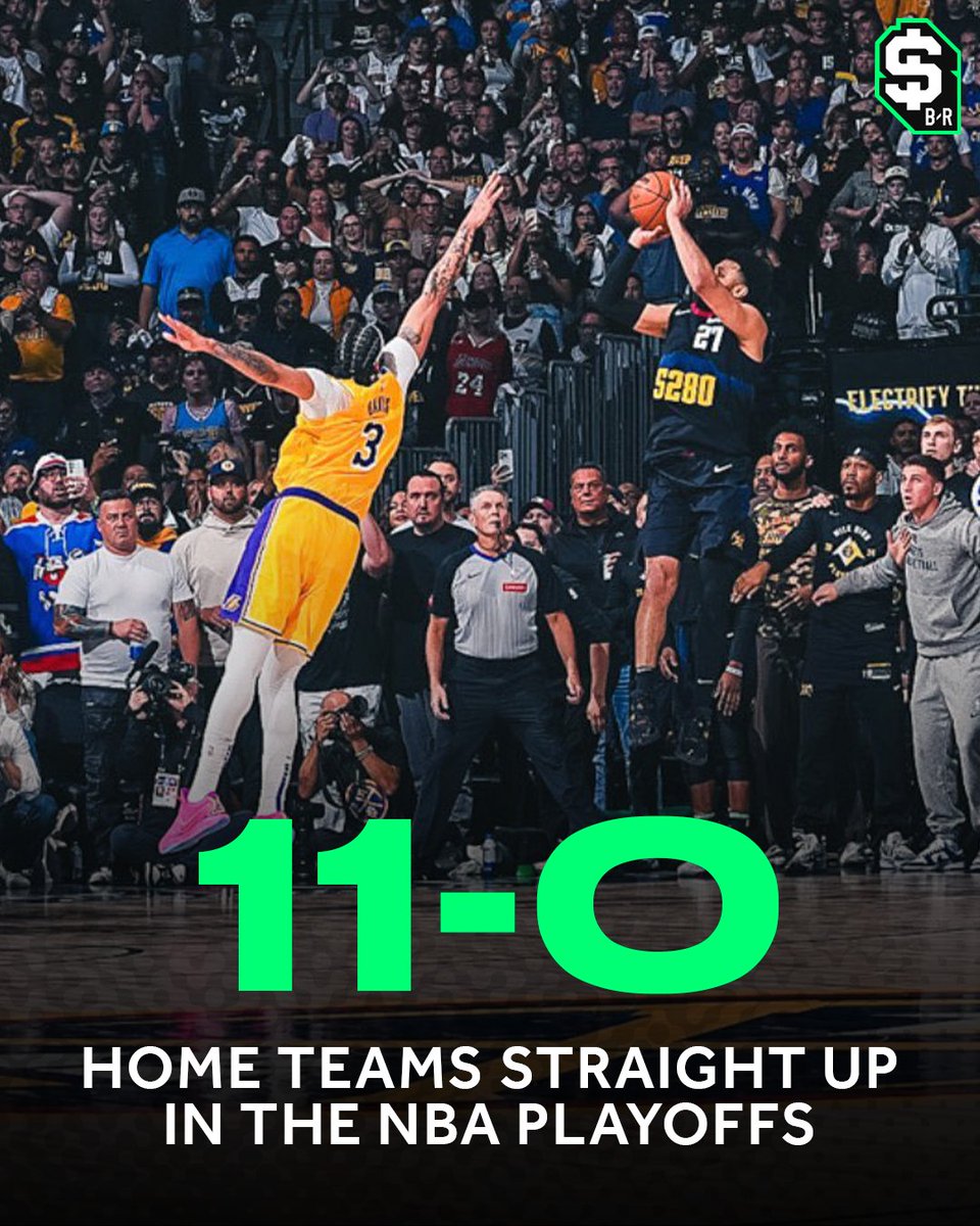 Home teams are STILL undefeated in the NBA playoffs 🤯
