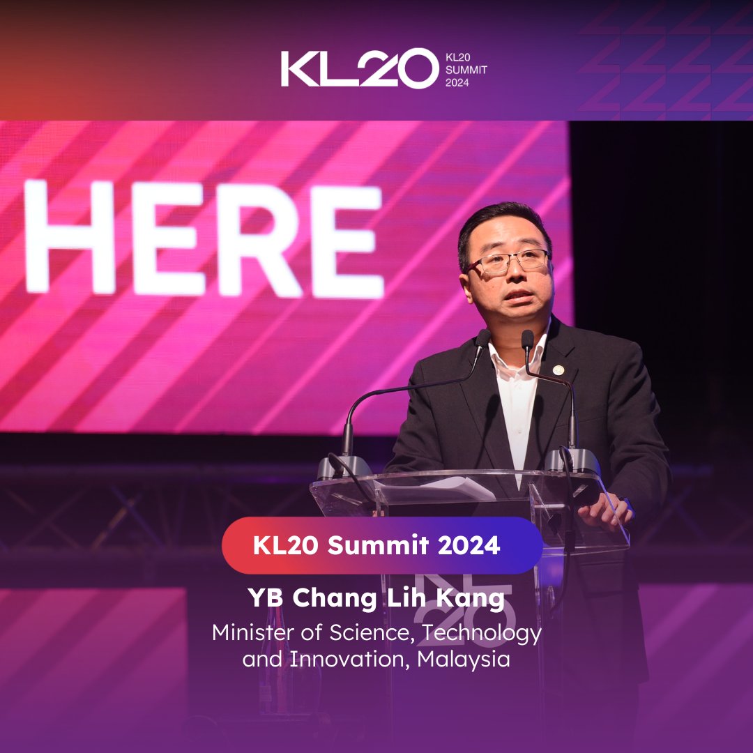 Day 2 of KL20 Summit 2024 kicks off with an invigorating speech by YB Chang Lih Kang, Minister of Science, Technology, and Innovation. He unveils  an exciting platform destined to be the launching pad for every startup dream called “MYStartup”.

What is “MYStartup”?

Stay tuned
