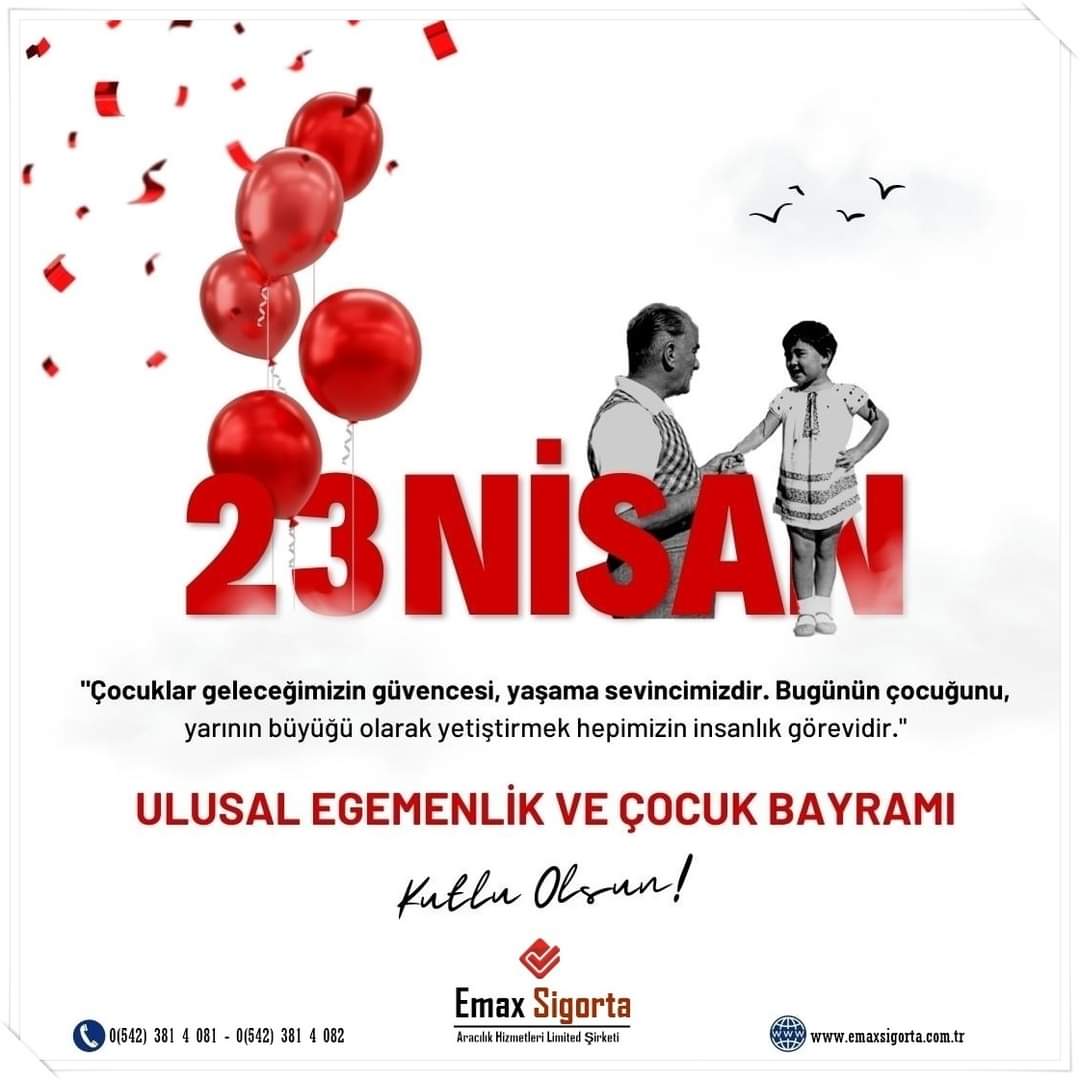 🇹🇷 23 Nisan Ulusal Egemenlik ve Çocuk Bayramımız Kutlu Olsun
#23nisanulusalegemenlikveçocukbayramı #atatürk