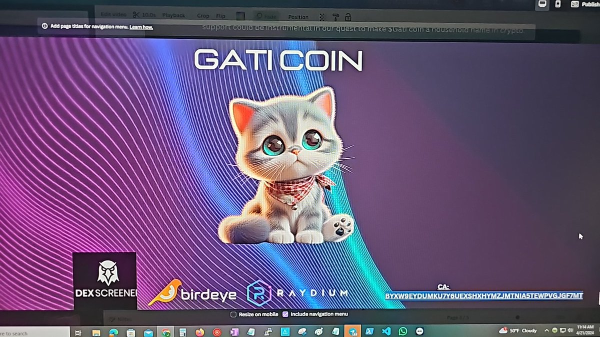 Visit our website and learn more about our roadmap.  It is going to be fun to have Gati Coins.  #Gati #PurrArmyofSolana #newcoin
gaticoin.com