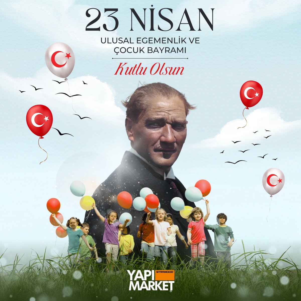 Starwood Yapı Marketleri Ailesi olarak, geleceğimizin teminatı sevgili çocuklarımızın 23 Nisan Ulusal Egemenlik ve Çocuk Bayramı'nı coşkuyla kutluyoruz! 

#23Nisan #UlusalEgemenlikveÇocukBayramı #StarwoodYapıMarketleri