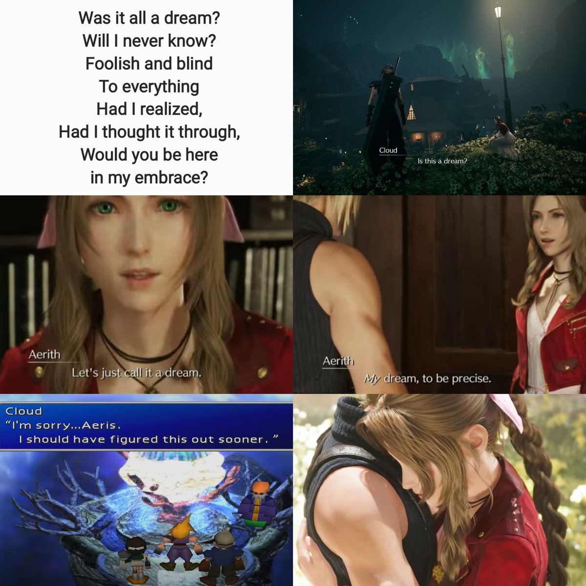 Ahleckss's tweet photo. I've included some images of some of my interpretations of the lines in Hollow - Yosh.
#clerith #FinalFantasyVIIRebirth #cloud #aerith #Cloudandaerith https://t.co/1cQeJ7yX1T