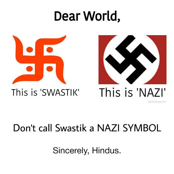 A Proud brave Hindu Australian girl who grew up in Fiji did not give up and fought with wisdom and patience till the end. People must understand that the sacred Hindu Swastika symbol is not a new symbol, it is at least more than 5000 years old. 

Read more below 👇 

1/3