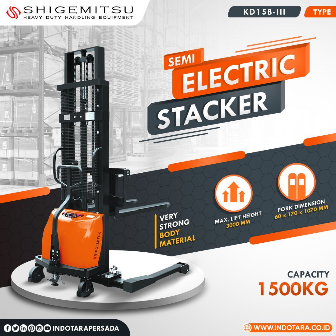 Shigemitsu Semi Electric Stacker Kapasitas 1500 Kg

.
.
.
#indotara #ptindotarapersada #indotarapersada #ptindotara #shigemitsu #manualstacker #handpallet #handlift #electricstacker #handstacker #semielectricstacker #electricstackers #heavyduty #handlingequipment