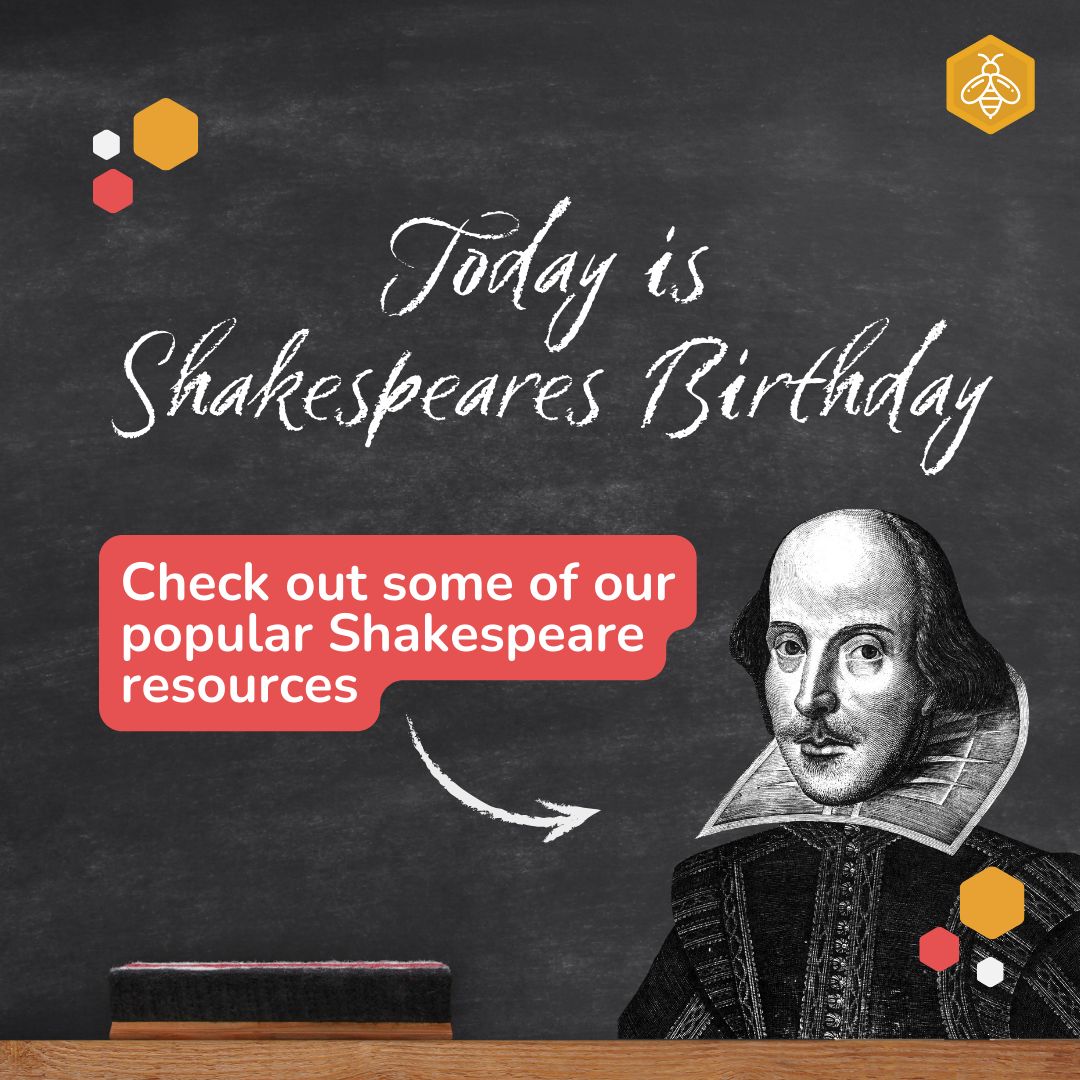 Did you know that today is Shakespeares birthday? 🎈

In celebration, we are sharing some of our most popular Shakespeare resources

⬇️

#LitdriveCPD #TeamEnglish @Team_English1
