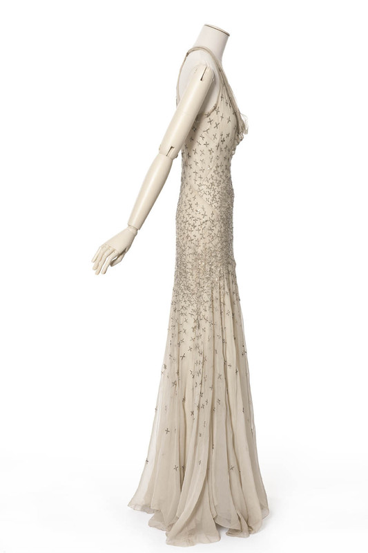 Paris Maison Madeleine Vionnet. Ethereal Evening Gown, 1930. Silk mouselline, embroidery of glass tubes and rhinestones. length: 160 waist: 62 cm. Gift of Madeleine Vionnet, 1952. ©️ @madparisfr #FashionHistory