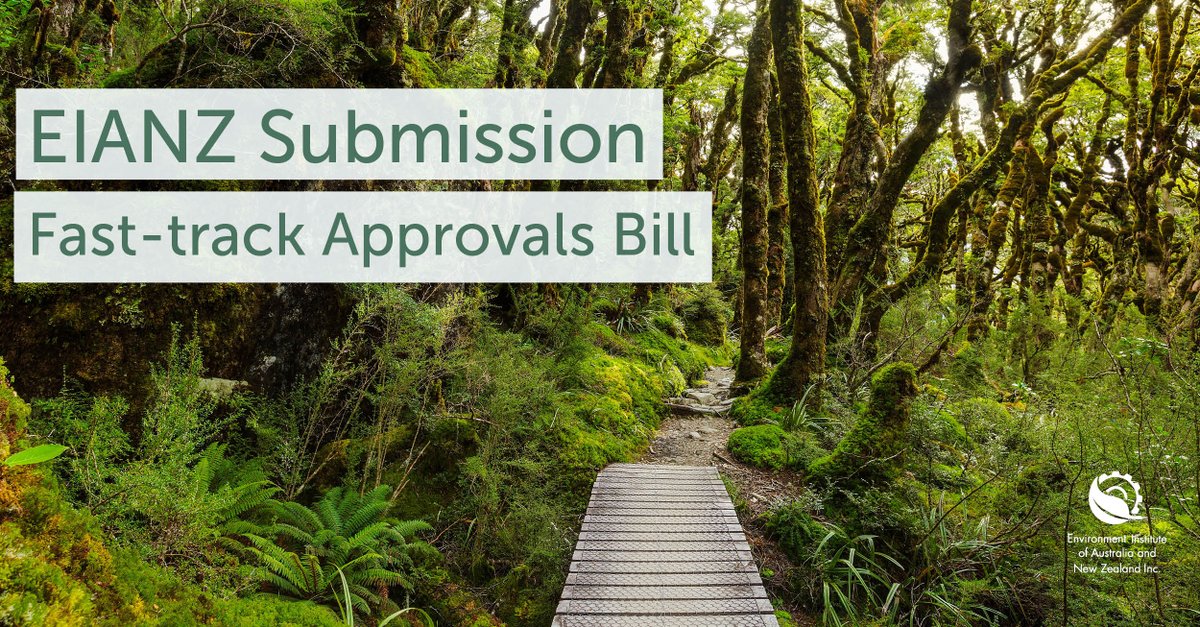 EIANZorg's tweet photo. EIANZ's New Zealand Chapter recently made a submission on the Fast-track Approvals Bill.
Read here 👉 https://t.co/W9ijzT2KL5
#FasttrackApprovalsBill #NZ #EIANZSubmission https://t.co/FJ16zXChSH