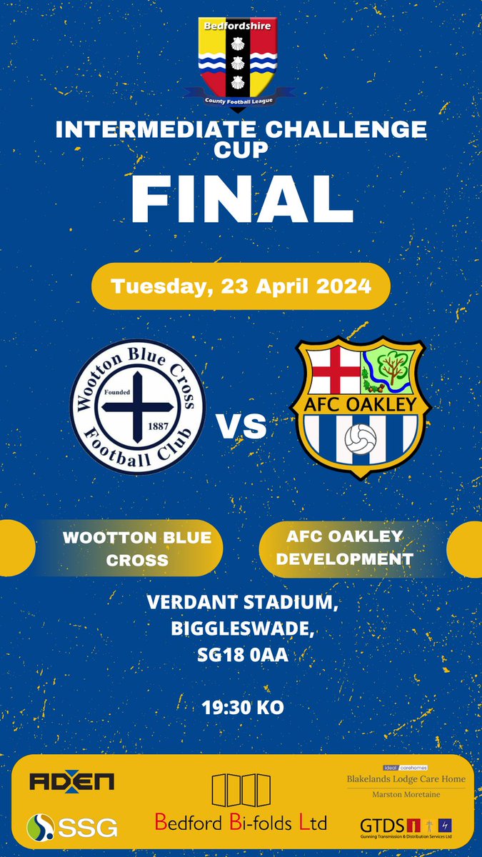 MATCHDAY 💙 And it's a huge one! Tonight, our Development side are in county Cup final action as they take on Div 1 leaders @BlueWoottonMens It's two draws between the sides in the league this season so it looks set to be a great game. COYO