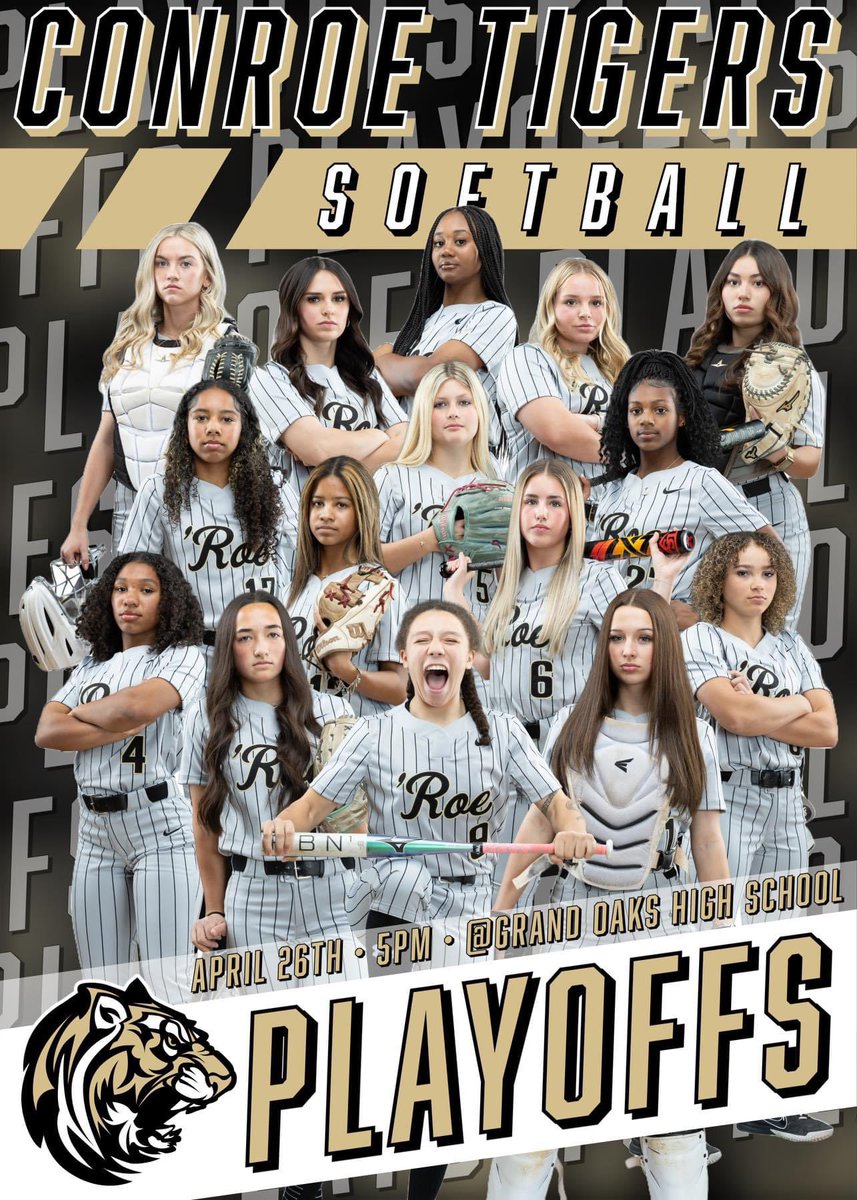 1st round is posted! Let’s go!! @CONROESOFTBALL Thank you @amazyngpix for the flyer! @ConroeHSCISD @SamCamp50
