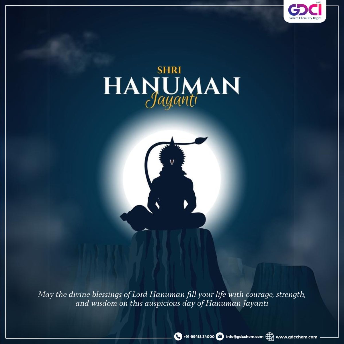 On the wings of Hanuman's devotion, let our spirits soar to greater heights.!

#HanumanJayanthi #HanumanChalisa #LordHanuman #Devotion #Strength #Courage  #Festival #Celebration #Mythology #IndianCulture #SpiritualJourney #DivineEnergy #Hanuman #HanumanJayanthi2024 #GDCIIndia