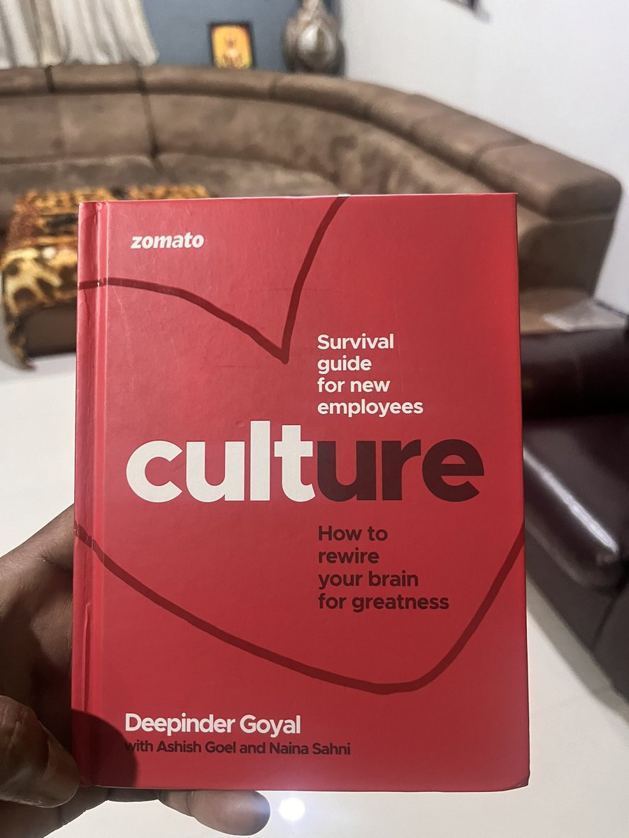 Nice book @deepigoyal !! Culture is the foundation of any group, family, organisation or company success. Very well conveyed in a simple and easy to read and digest manual format. Love it. Every company seniors should read it!! Lot of respect for this culture in your…