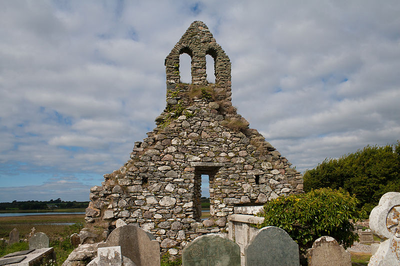 23 April: St Ibar (d. 500/2) of Becc Ériu/Beggerin Island, Co #Wexford. Bishop before St Patrick. Now part of Slobs (wildfowl reserve). 🎨Du Noyer. In Enniscorthy museum & @NMIreland. 📷Ibar dedicated pilgrimage church on Lady's Island ©Andreas F. Borchert megalithicireland.com/St%20Ibar%27s%…