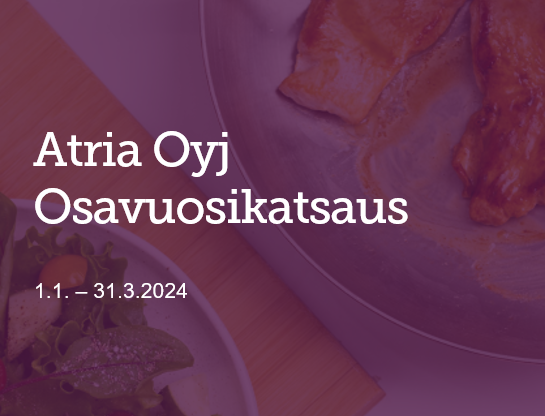 Atrian Q1/24-tulos hyvä vaikeassa markkinatilanteessa – kaikki liiketoiminta-alueet tekivät positiivisen liiketuloksen. Lue lisää: ow.ly/QJxg50RlR8m Katso tiedotustilaisuus klo 10 alkaen tästä: ow.ly/Zugu50RlR8l