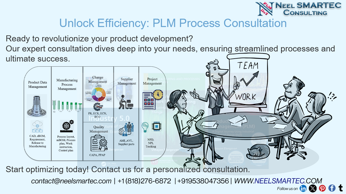 Transform your #product development with @NeelSMARTEC #PLM #Process Consultation. Tailored strategies, streamlined processes, and expert guidance await. Let's revolutionize together!  #ROI #ROV #NPD #windchill #openbom #neelsmartec
neelsmartec.com/services